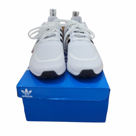 Men's Adidas White & Black Multix Shoes - Picture 4 of 10